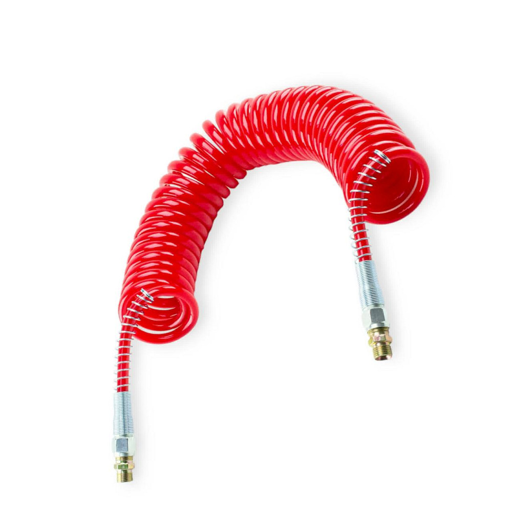 Шланг повітряний (червоний) 8,0м м16х1,5 спіральний Мукачево - фото 1