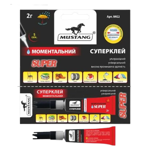 Суперклей 3гр тюб Мустанг 