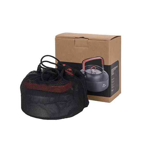 Туристический чайник Naturehike NH17C020-H из алюминия 1.1л (Серый) Винница