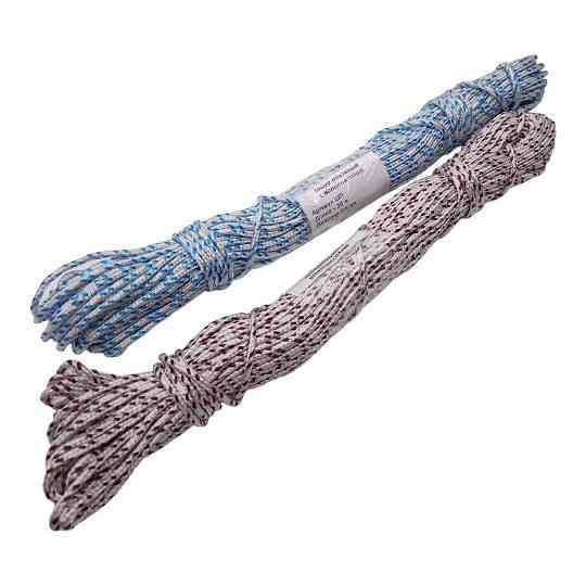 Шнур плетёный с наполнителем ШП, 2,5мм, 20метров (разные цвета) Днепр