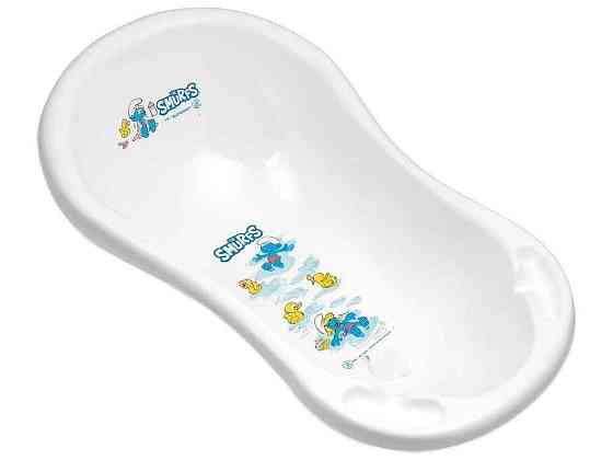 Ванна детская 100см белый/голубой (1431_60, white/blue) ТМ MALTEX SMURFS Киев
