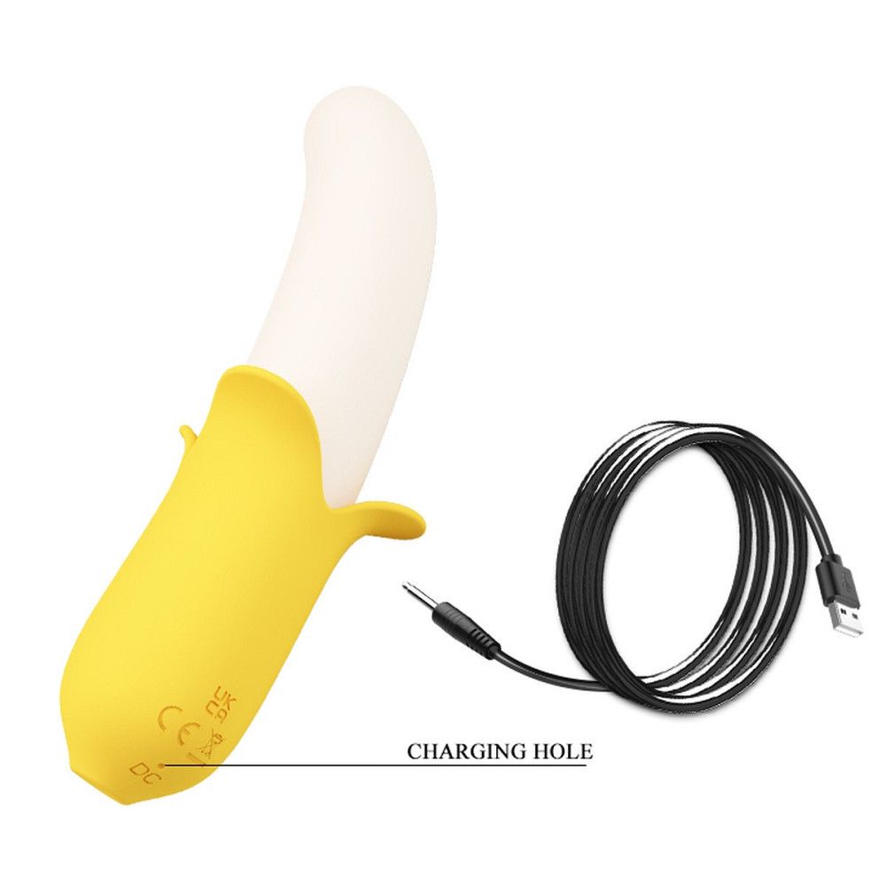 Вибратор в форме банана Pretty Love Banana Geek с фрикциями, 19.5 х 3.1 см Sex Aura Киев - изображение 5