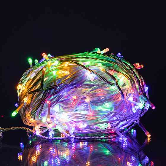 Гірлянда Нитка вулична 30 м 300 LED білий провід Мультиколір CF300L30MWML Коломыя