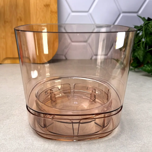 Вазон Pera Орхідея 2,3л карамельно-бурштиновий прозорий ELIF Житомир