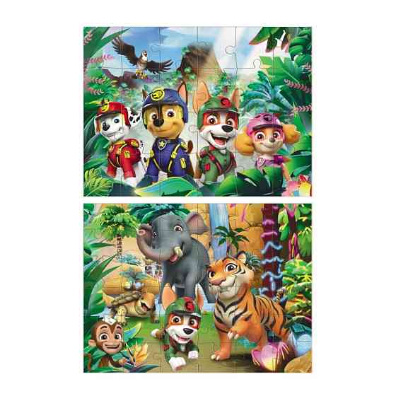 Пазл дитячий 2 в 1 "Пригоди у джунглях" 200572, 36 елементів Вінниця