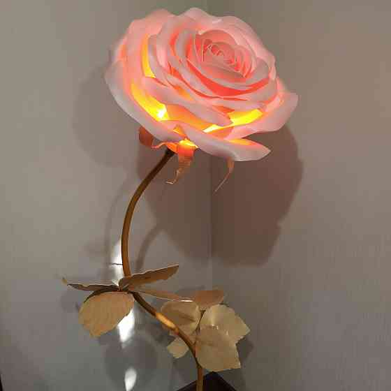 Торшер-нічник "Кремова троянда" Дніпро