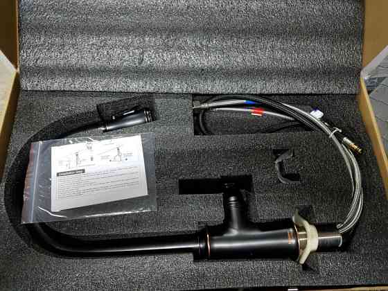 Змішувач для кухні висувним виливом Imprese Podzima Zrala ZMK02170815, чорний Київ