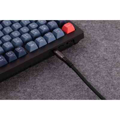 Дата кабель USB-C + USB A to USB-C 1.0m Double-Sleeved Geek black Keychron (CAB21_KEYCHRON) Вінниця