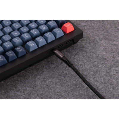 Дата кабель USB-C + USB A to USB-C 1.0m Double-Sleeved Geek black Keychron (CAB21_KEYCHRON) Вінниця - фото 4