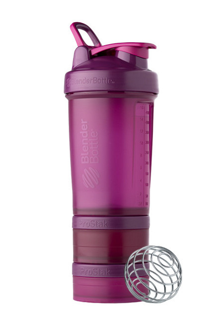Шейкер спортивний BlenderBottle ProStak 22oz/650ml з 2-ма контейнерами Plum Кам'янське - фото 6