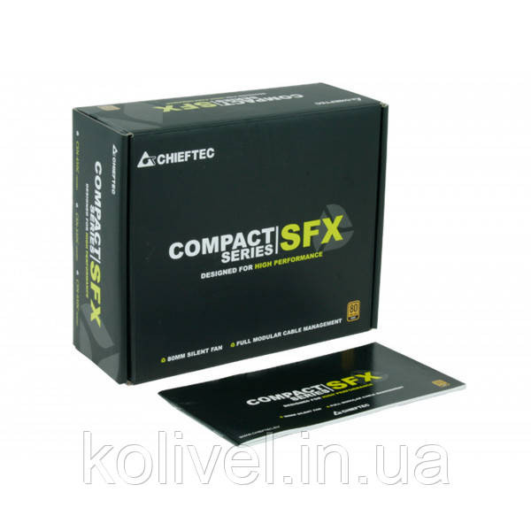 БЖ 450W Chieftec COMPACT CSN-450C SFX 80mm, 80+ GOLD, Modular, Retail Box (CSN-450C) Киев - изображение 4