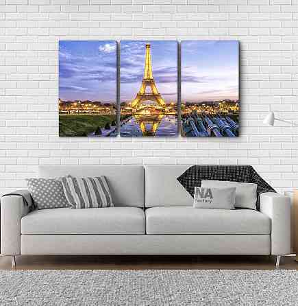 Модульная картина Эйфелева башня Аrt-178_3А Киев