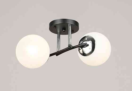 VALESO Люстра стельова на 2 плафони VALESO K2318/2 чорний+хром E27 Киев