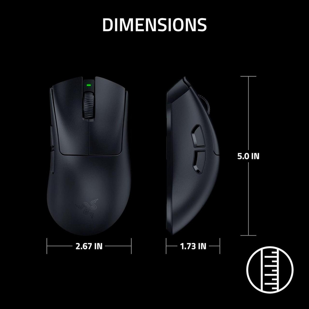 Ігрова миша Razer DeathAdder V4 Pro чорна Ultralight Wireless 56 g HyperSpeed 2.4 GHz Focus Pro 45K оптичний сенсор до 8000 Hz Київ - фото 3