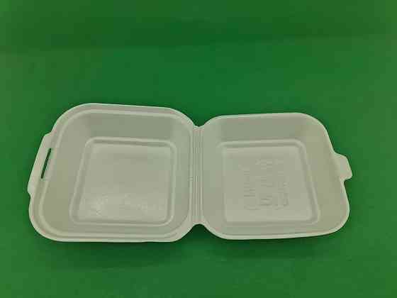 Ланчбокс зі спіненого полістиролу з кришкою (150*152*60) білий HP-6 (250 шт) Харків