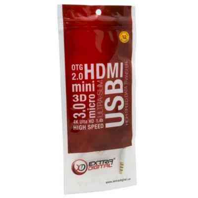 Дата кабель USB Charge&amp;Sync для iPod Shuffle, 0.15m White Extradigital (KBA1651) Вінниця