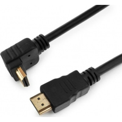 Кабель мультимедійний HDMI M to HDMI M 1.5m V1.4 90° corner black Merlion (YT-HDMI(M)/(M)HS-1.5m-90°) Вінниця - фото 4