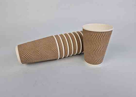 Склянка гофрована 340 мл Бурий (20 шт.) Харків