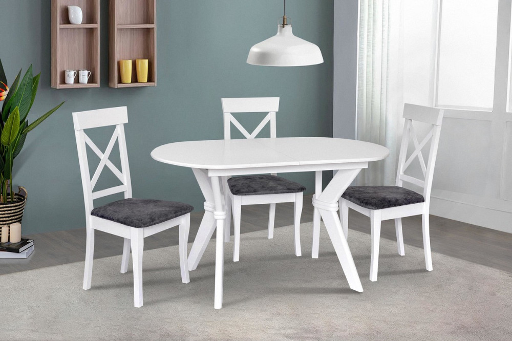 Стіл обідній Брайтон (1290+340)*810, білий Київ - фото 2