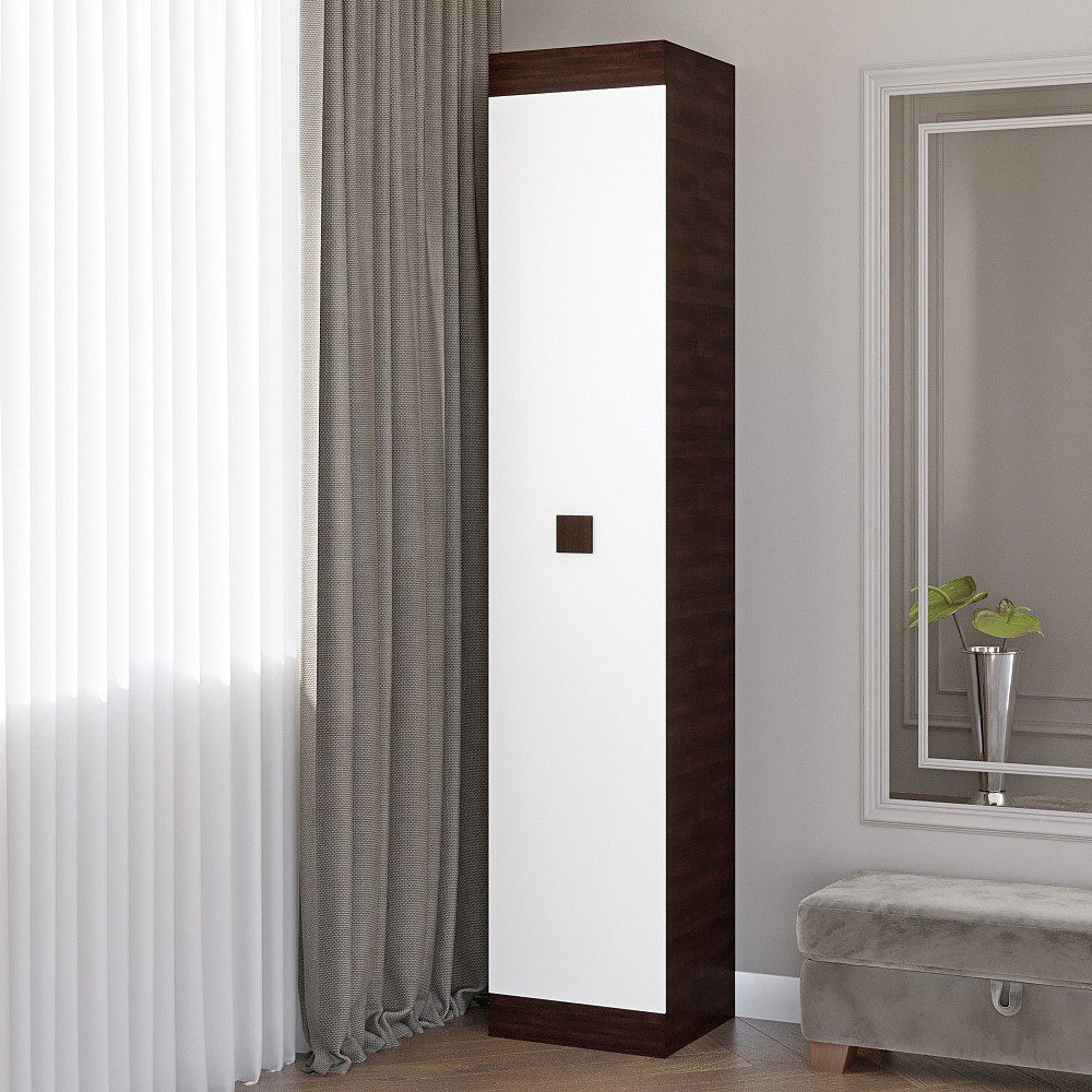 Шафа-пенал закрита Еверест Соната венге темний + білий (DTM-2277) Львів - фото 1