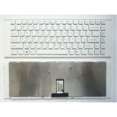 Клавиатура ноутбука Sony VPC-EG Series белая с белой рамкой RU (A43254) Винница - изображение 1
