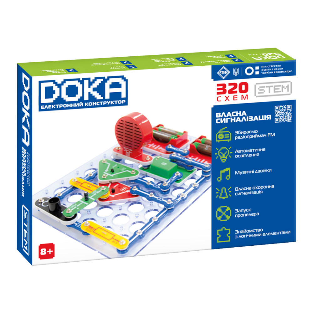 Конструктор електронний Doka 320 схем Дніпро - фото 1