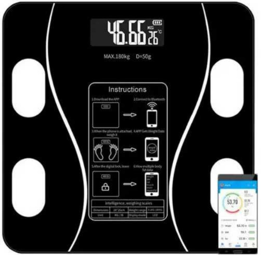 АКЦІЯ! Розумні ваги bluetooth підлогові до 180 кг Умные весы Фитнес. Харків - фото 2
