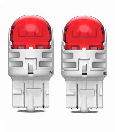 Комплект светодиодных ламп Philips 11066RU60X2 W21/5W LED Ultinon Pro6000 SI 12V 2.5/0.5 W3x16q RED Харків