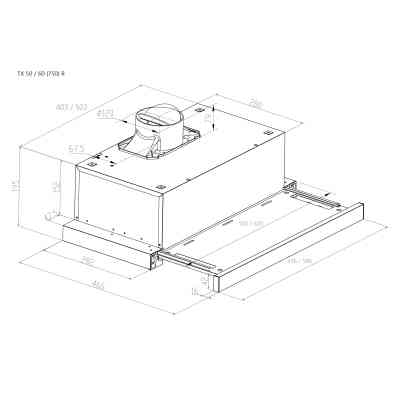 Вытяжка кухонная Pyramida TX 50 (750) R IX Винница