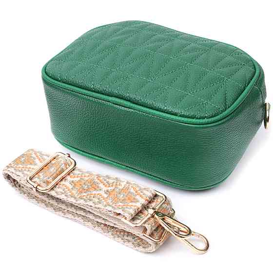 Жіноча сумка з натуральної шкіри Зелена (Vintage) Київ