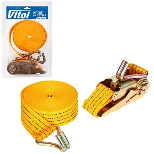 Стяжка вантажу 3Т ST-213-10 OR 47 мм х 10 м в пластиковій оболонці Харків - фото 9