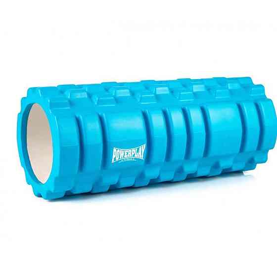 Масажний ролик (роллер) PowerPlay 4025 Massage Roller Синій (33x14см.) Каменское