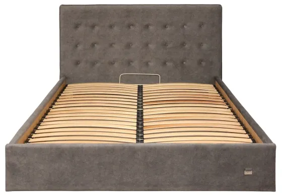 Ліжко Nicole VIP 140 х 190 см Teddy 14 З додатковою металевою цільнозварною рамою Сірий Київ