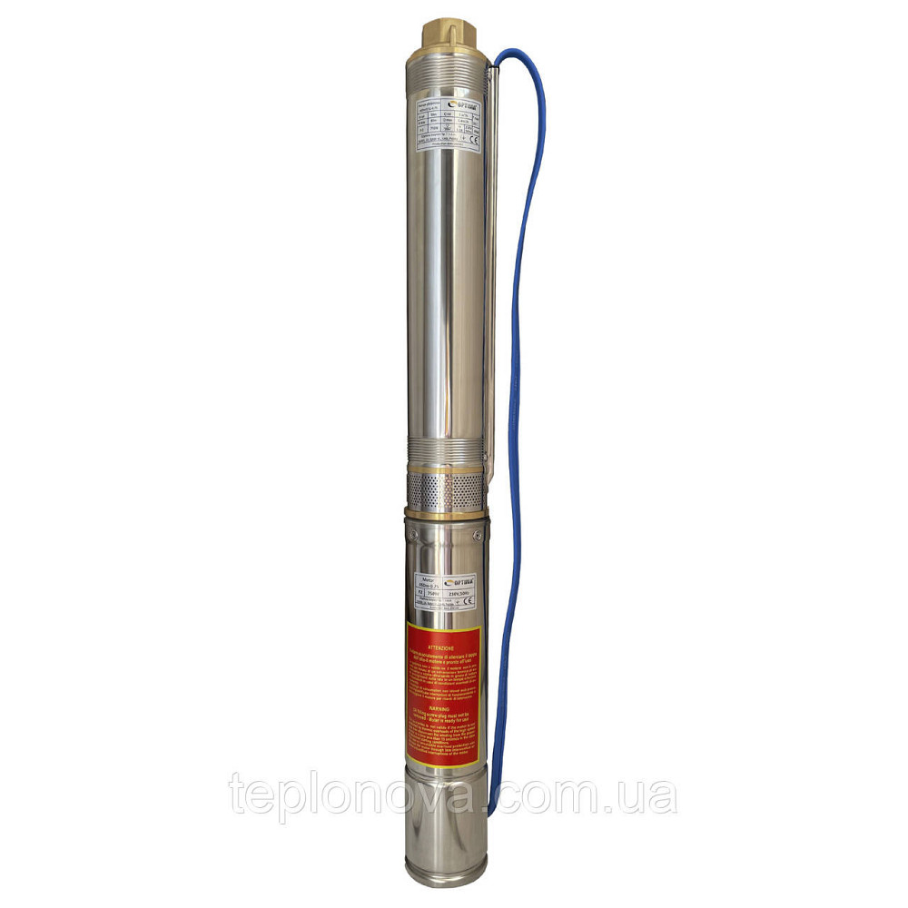Насос скважинный с повышенной уст-тью к песку  OPTIMA  4SDm3/11 0,75 кВт 80м + пульт+кабель 1,5м NEW Черновцы - изображение 1