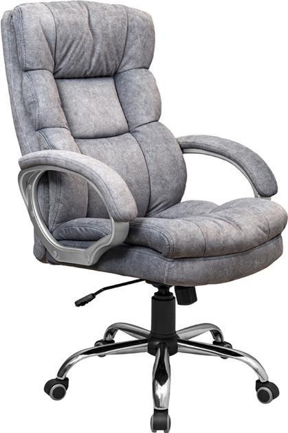 Офісне крісло керівника ManhattanDesign Хром MultiBlock М-3 Gray (Прогумовані колеса) Днепр - изображение 1