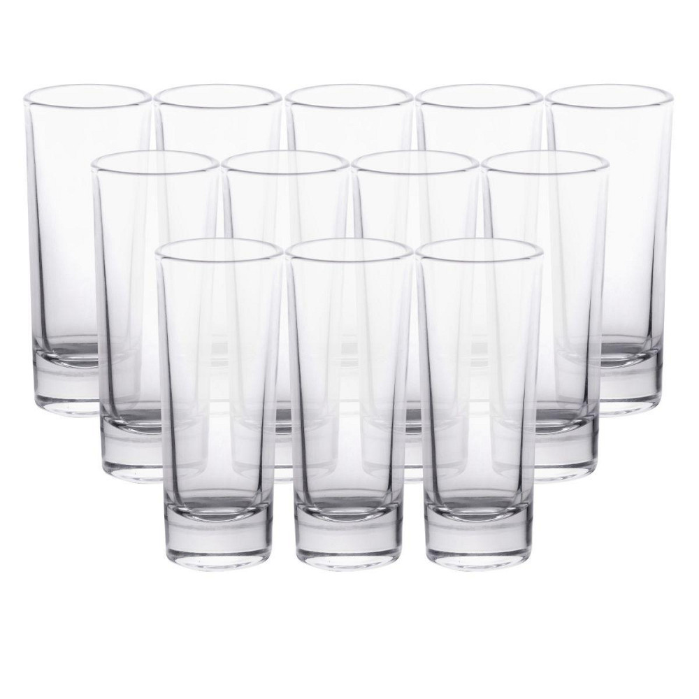 Набор стопок 12 шт по 80 мл стеклянные прозрачные HP-19-136 Киев - изображение 1