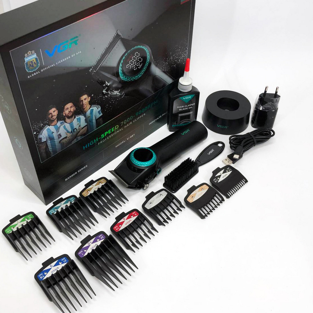 Чоловічий тример для окантовки VGR V-001, Машинка для стрижки волосся з акумулятором EH-13 Львів - фото 3