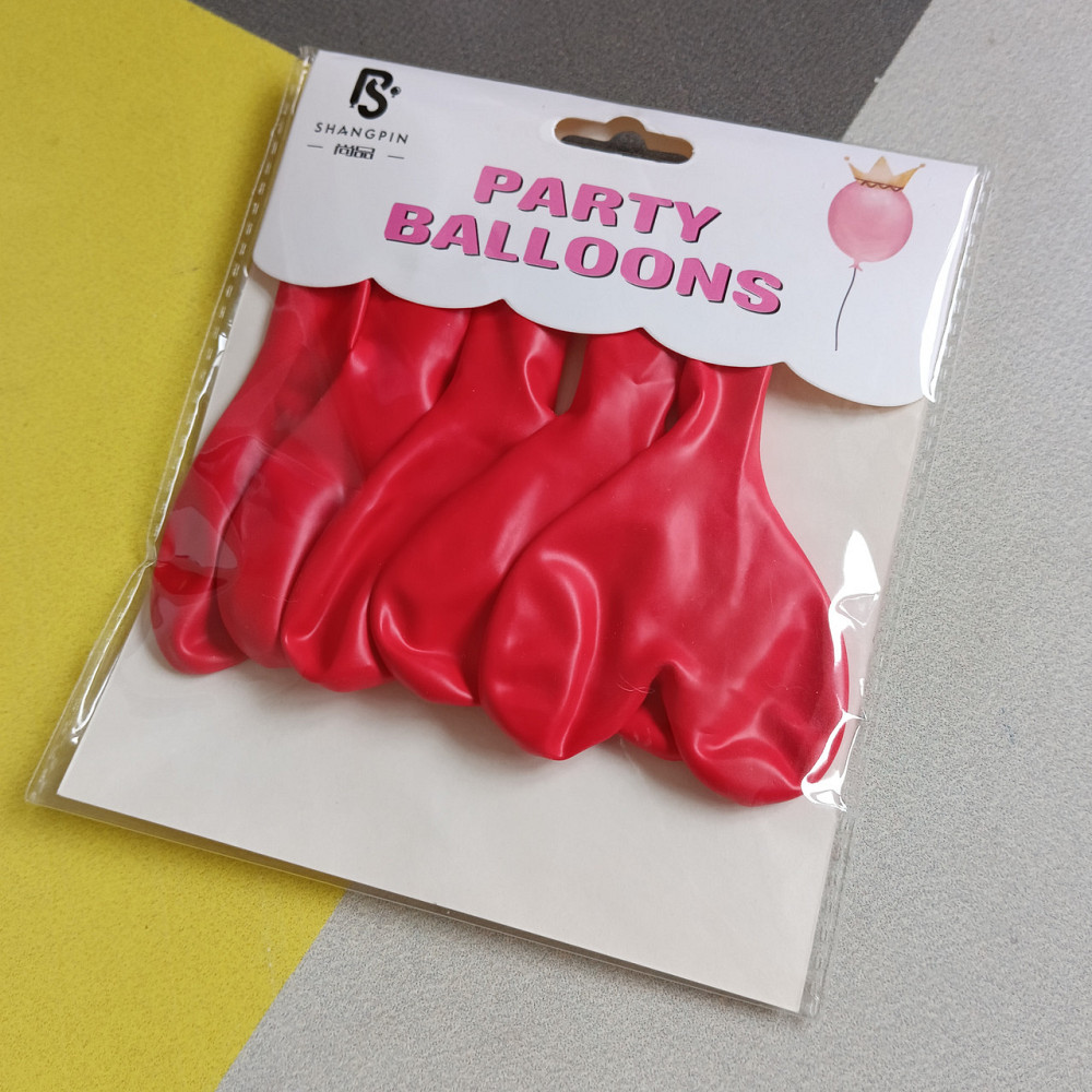 Набор воздушных шаров сердце красный 5шт. Киев - изображение 1