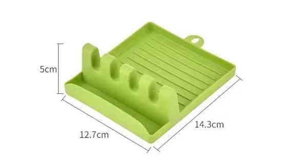 Тримач для кухонних ложок та кришки органайзер для кухні 143 на 127 мм сірий Київ