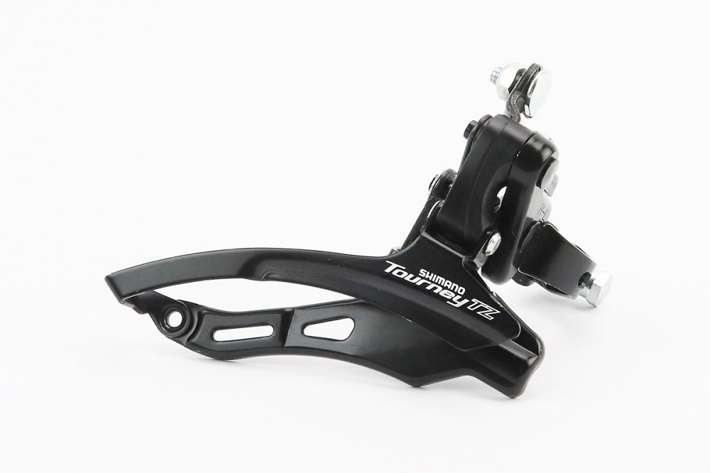 Перемикач ланцюга передній з нижньою тягою, кріпл. 28,6мм, під зірку 42T, чорний FD-TZ 500 Київ - фото 1