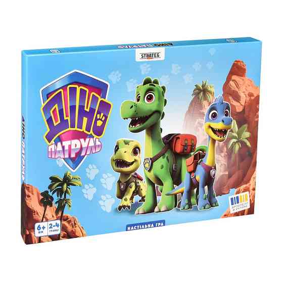 Настільна гра "Діно Патруль" 30645 ігрове поле 4 фішки Вінниця