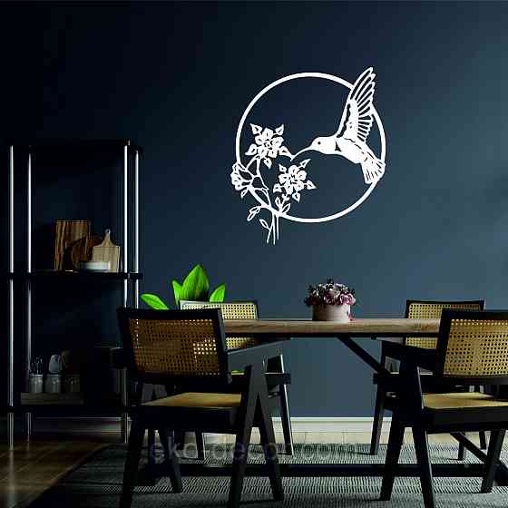 Декоративне настінне 3D Панно «Колибри» Декор на стіну з об'ємом Київ