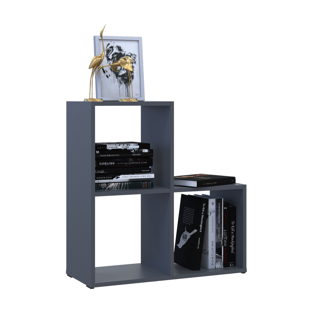 Стелаж Doros Степ 2х2 Графіт відкритий 69х28.8х71.4 (41516157) Дніпро - фото 5