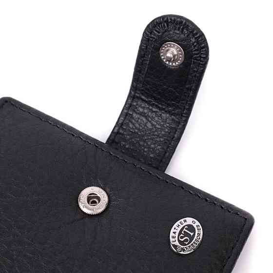 Чоловічий гаманець зручного розміру ST Leather 22471 Чорний Київ