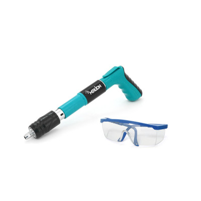 Гвоздезабиватель Voltronic YT40286 для пироксилиновых гвоздей 7,3мм+200 гвоздей 7,3мм, защитные очки, кейс, Green (YT-40286) Винница - изображение 7
