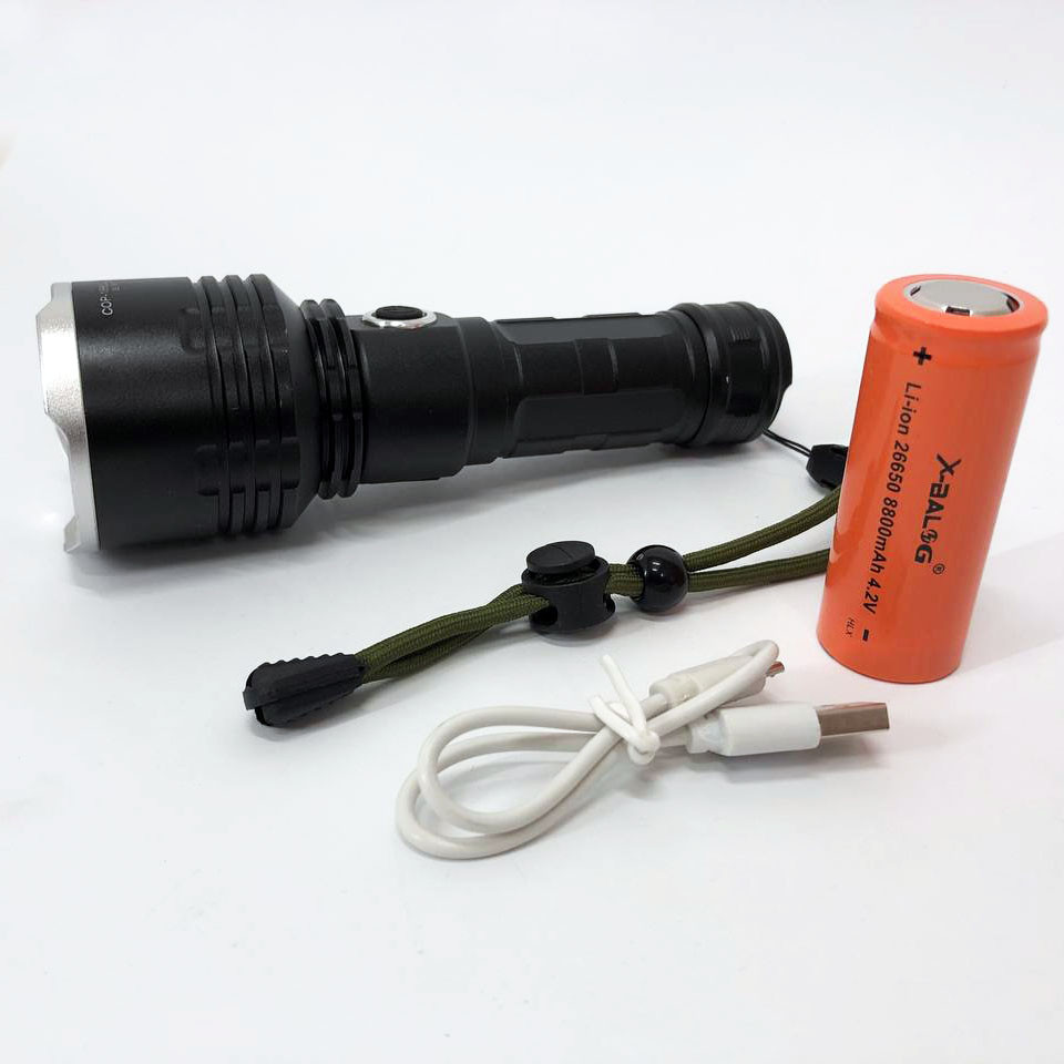 Акумуляторний ліхтар для домашнього використання X-Balog, Світлодіодний міцний ліхтарик DY-69 Львів - фото 14