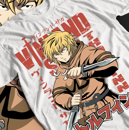 Футболка аниме Винланд Сага Тхорфинн Аниме оверсайз (S/M/L) Черний AnimeJ0730 Днепр