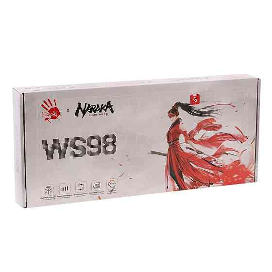 Клавіатура бездротова Bloody WS98 Narake ( чорний, червоний ) Харьков