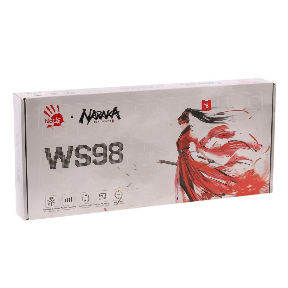 Клавіатура бездротова Bloody WS98 Narake ( чорний, червоний ) Харків - фото 6