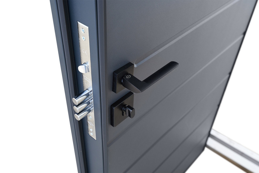 Вхідні двері Abwehr Defender Solid 0/RAL 7021Т + Антрацит 860*2050 мм Вхідні двері для приватного будинку Київ - фото 4